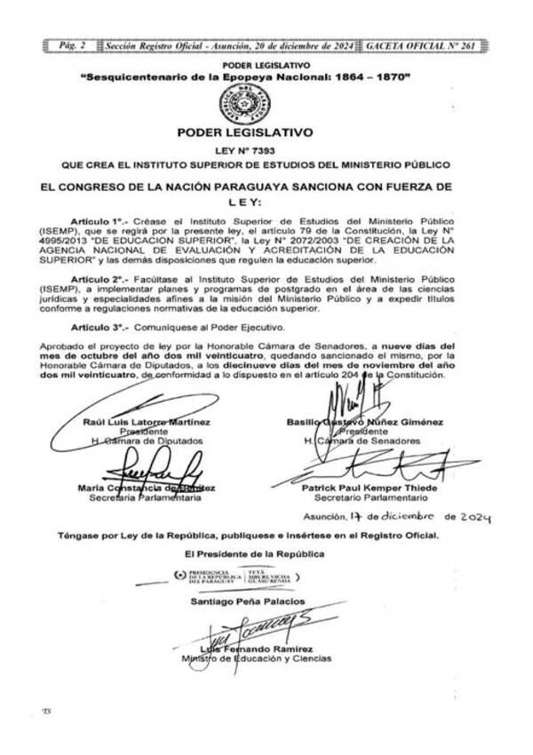 Creación de ISEMP: un hito para la capacitación en el sistema judicial paraguayo - PDS RADIO Y TV