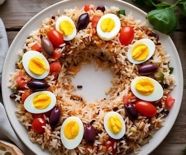 Este anillo de arroz primavera es perfecto para tu mesa de ensaladas frías en Nochebuena - Gastronomía - ABC Color