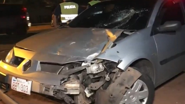Dos personas terminaron gravemente heridas tras choque frontal en Lambaré