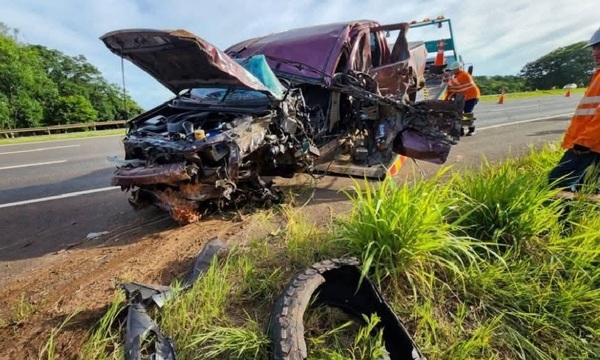Triple choque se cobró la vida de sanlorenzano en Caaguazú - OviedoPress