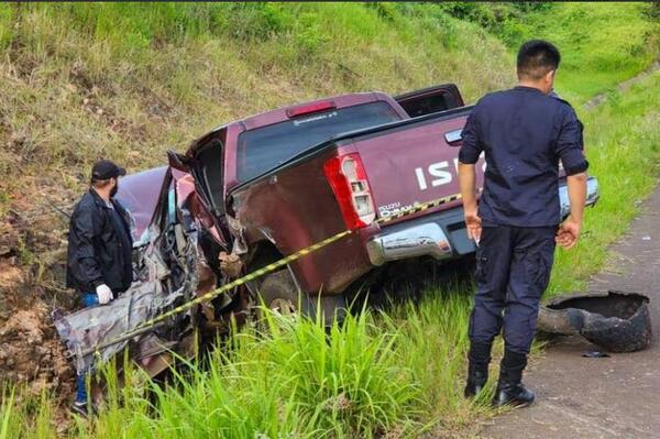 Un fallecido tras triple choque en Caaguazú