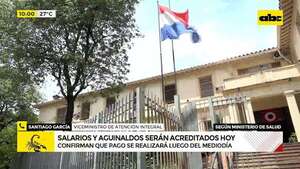 Ministerio de Salud recurrió a reprogramación para cumplir con aguinaldo de contratados  - ABC Noticias - ABC Color