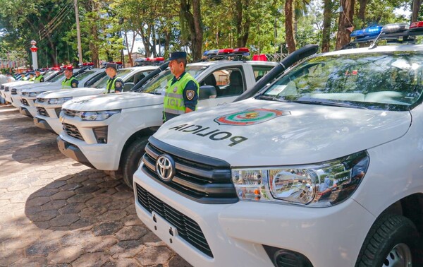 Con nuevas patrulleras, refuerzan seguridad en el departamento de San Pedro - .::Agencia IP::.