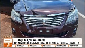 Niño indígena muere atropellado al cruzar la ruta en Caaguazú