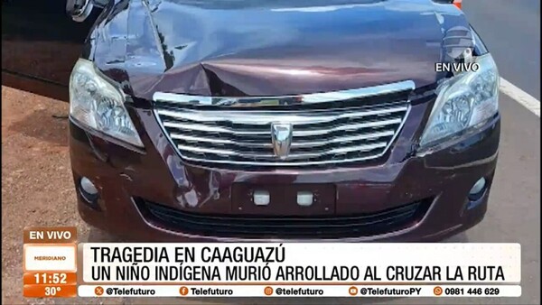 Niño indígena muere atropellado al cruzar la ruta en Caaguazú