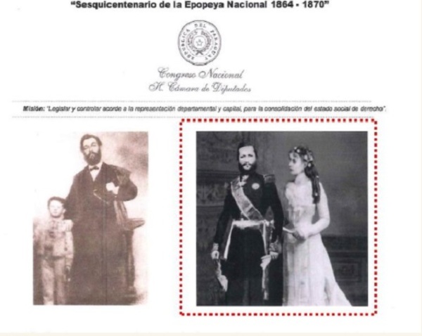 Historiador afirma que Diputados aprobaron ley con foto falsa de Lynch y López