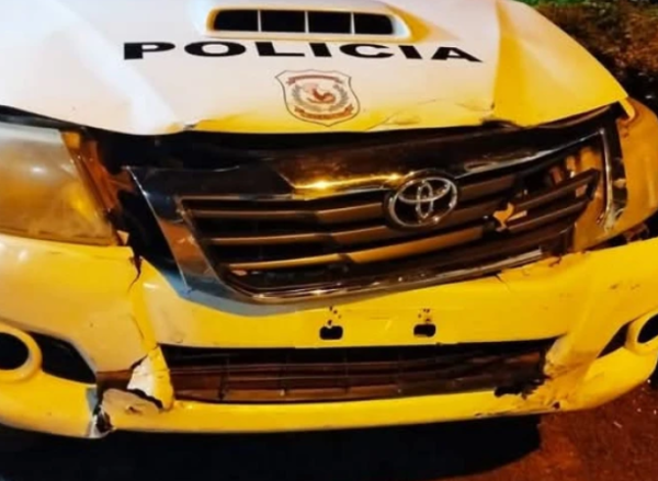 Detienen a conductor ebrio tras accidente y persecución en Santa Rosa del Aguaray