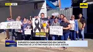 Video: familiares de presunta víctima de feminicidio en Capiatá exigen que el sospechoso siga en prisión - ABC Noticias - ABC Color