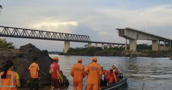 La Nación / Brasil: derrumbe de puente deja un muerto y 16 desaparecidos