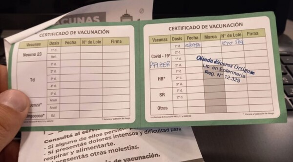 Salud recuerda la obligatoriedad del certificado de vacunación para zonas de riesgo - ADN Digital