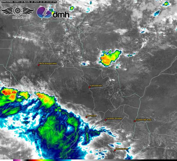 Sistema de tormentas para distintas zonas del la Región Oriental - 1000 Noticias