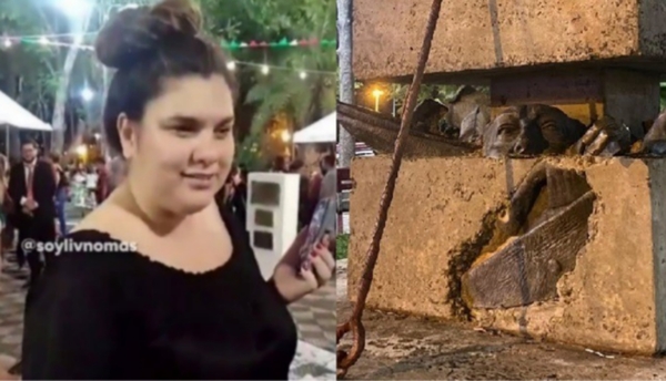 "Hurrera cartista" intenta justificar instalación de "Plaza Navidad" en "Plaza Desaparecidos" - Teleshow