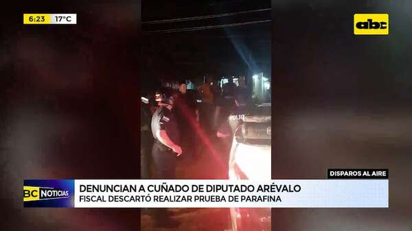 Video: Denuncian a cuñado del diputado Orlando Arévalo por realizar disparos al aire - ABC Noticias - ABC Color