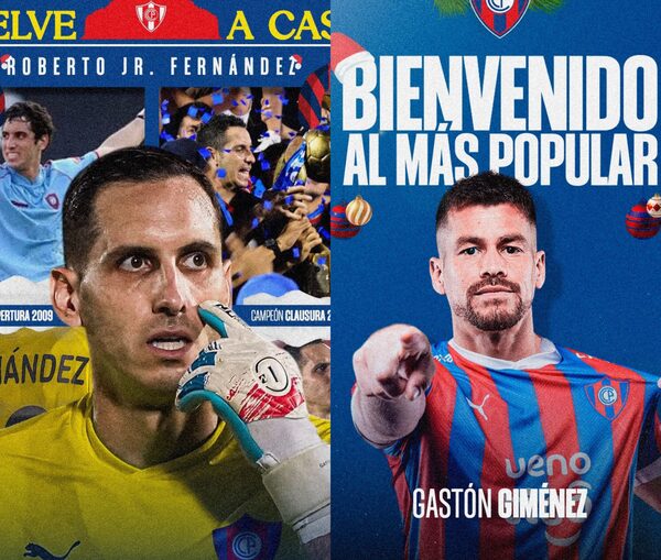 Cerro presenta a sus primeros refuerzos: "Gatito" Fernández y Gastón Giménez - trece