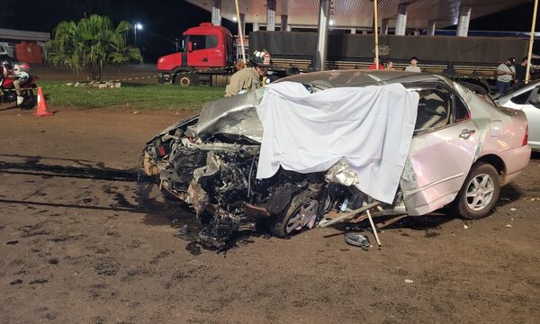 Trágico accidente sobre la Ruta Py 02 en Minga Guazú