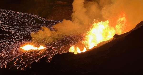 La Nación / Nueva erupción del volcán más activo del mundo lanza 80 metros de lava