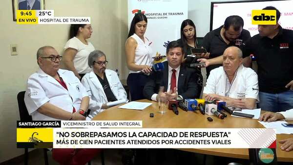 Hospital de Trauma: 80% de accidentados son motociclistas; tampoco faltaron los heridos por petardos - ABC Noticias - ABC Color