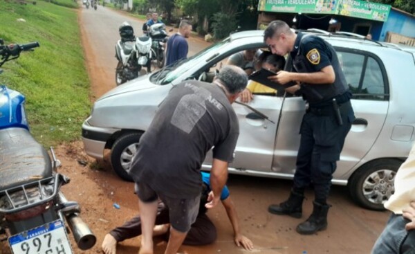 Menores de edad al mando de motocicletas implicados en accidente