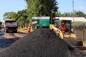 Inicia pavimentación de calles en Guairá con el respaldo de Itaipú - ADN Digital
