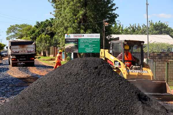 Inicia pavimentación de calles en Guairá con el respaldo de Itaipú - ADN Digital