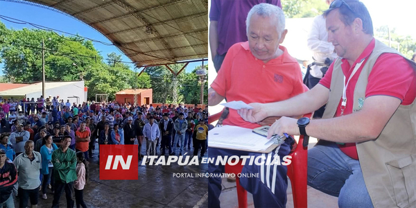 INTENSO DÍA DE ENTREGA DE BONOS EN NUEVA ALBORADA - Itapúa Noticias