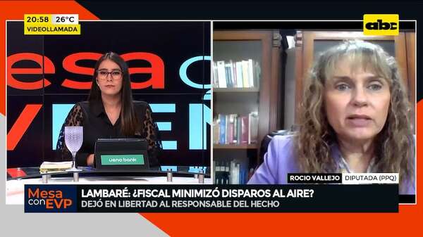 Fiscal minimizó disparos al aire: “no existe explicación racional para su actuación”, dice diputada - Mesa de Periodistas - ABC Color