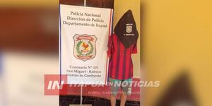 CAPTURARON A SUJETO LUEGO DE PERPETRAR UN HURTO EN CAMBYRETÁ - Itapúa Noticias