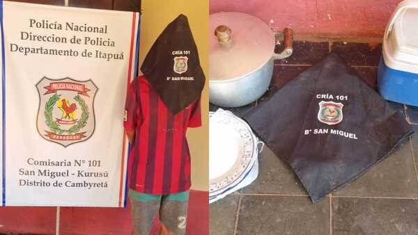 Aprehenden a joven por hurto y recuperan objetos hurtados en Barrio San Miguel de Cambyreta