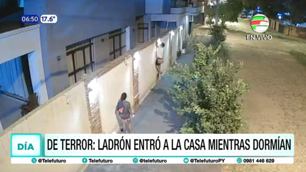 ¡De terror! Ladrón entró a una casa mientras dormían en Fernando de la Mora