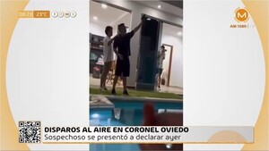 Sospechoso de realizar disparos al aire en Coronel Oviedo se presentó a declarar