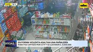 Luque: violento asalto a una pañalería fue captado por CCTV  - ABC Noticias - ABC Color