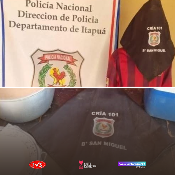 JOVEN APREHENDIDO POR HURTO EN BARRIO SAN MIGUEL DE CAMBYRETA: RECUPERAN OBJETOS ROBADOS - TVS