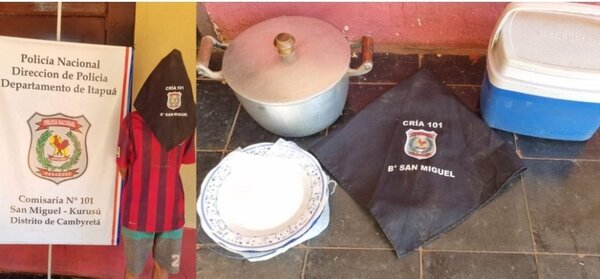 Cayó hombre tras robar una olla de una vivienda