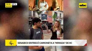 Lujosa camioneta para “mimada” de HC: Senabico explica en qué carácter fue cedido  - ABC Noticias - ABC Color
