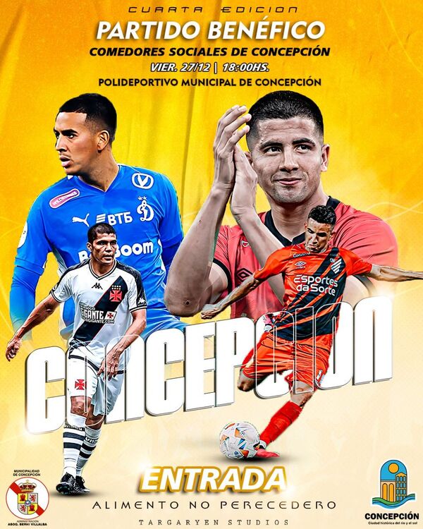 Fútbol y solidaridad: Concepción será sede de un evento benéfico con figuras internacionales