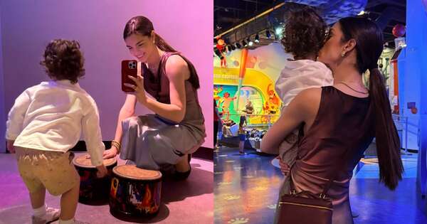 La Nación / Nadia Ferreira personalizó una medusa del Museo de Miami con el nombre de su hijo
