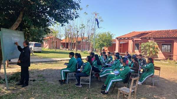 MEC y clases “al aire libre”: docentes pronostican precariedad absoluta para 2025 - Nacionales - ABC Color