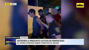 Video: joven detenido confesó ser autor del feminicidio de su pareja en Hernandarias - ABC Noticias - ABC Color