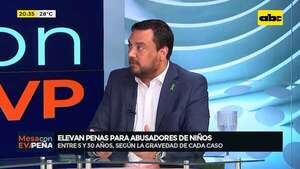 Ley que aumenta penas para abusadores subsanó “lagunas” en el Código Penal, según viceministro - Mesa de Periodistas - ABC Color