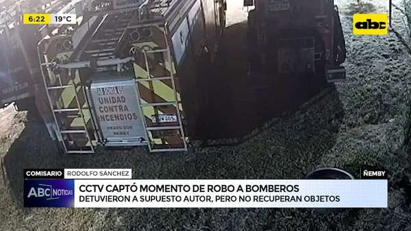 Video: Captan momento de robo a bomberos voluntarios de Ñemby - ABC Noticias - ABC Color