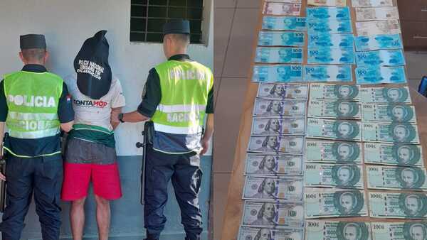 Aprehenden a hombre tras hurto agravado; recuperan dinero y objetos