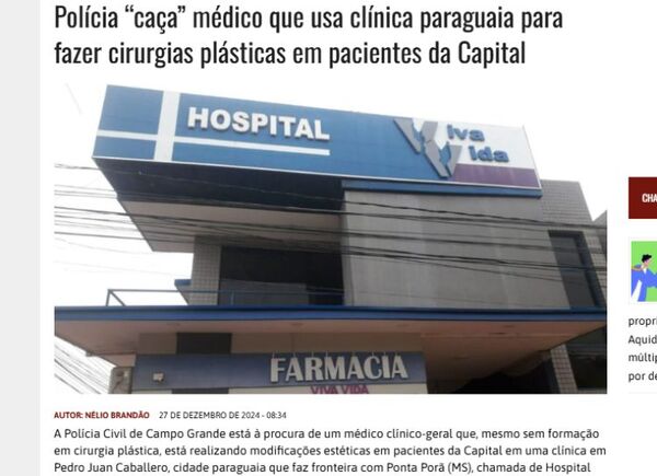 Caso de Supuesta Mala Praxis en el Hospital Privado Viva Vida