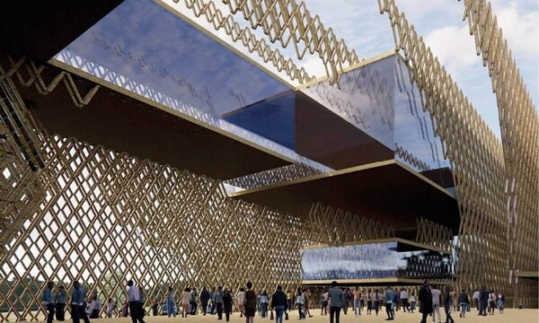 Solano Benítez hace poesía en la extensión del Beaubourg