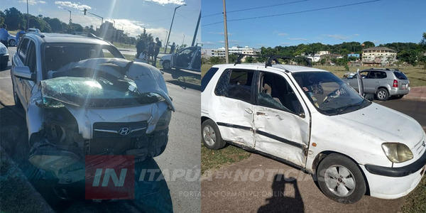 NUEVO ACCIDENTE SOBRE LA AV. JAPÓN DEJÓ COMO SALDO PERSONAS HERIDAS - Itapúa Noticias