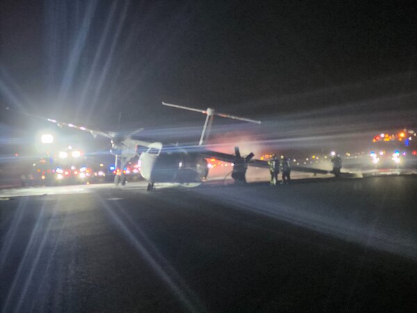 Un avión sufre accidente por fallo en tren de aterrizaje y provoca un incendio - 1000 Noticias