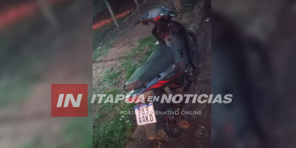 POLICÍA RECUPERA MOTOCICLETA QUE FUE HURTADA EN ENCARNACIÓN - Itapúa Noticias