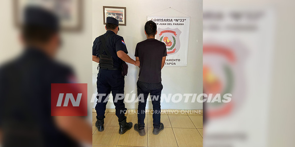 DETIENEN A UN HOMBRE BUSCADO POR HURTO AGRAVADO - Itapúa Noticias
