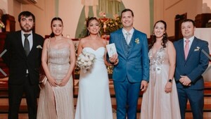 El enlace matrimonial Villasanti-Rivaldi