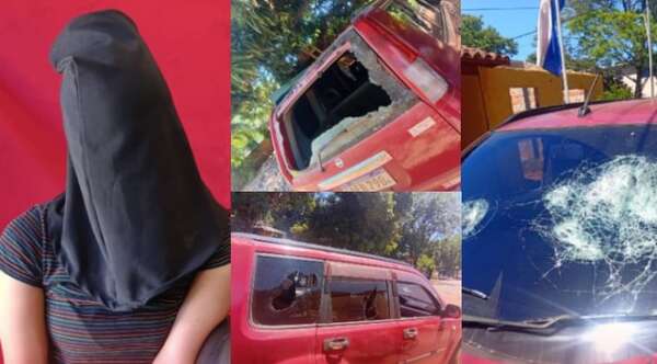 Golpeó a su pareja y reventó los vidrios de su camioneta: mujer es detenida en Itá - Noticiero Paraguay