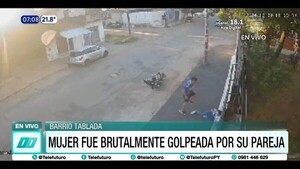 ¡Terrible! Mujer fue brutalmente golpeada por su pareja en Asunción